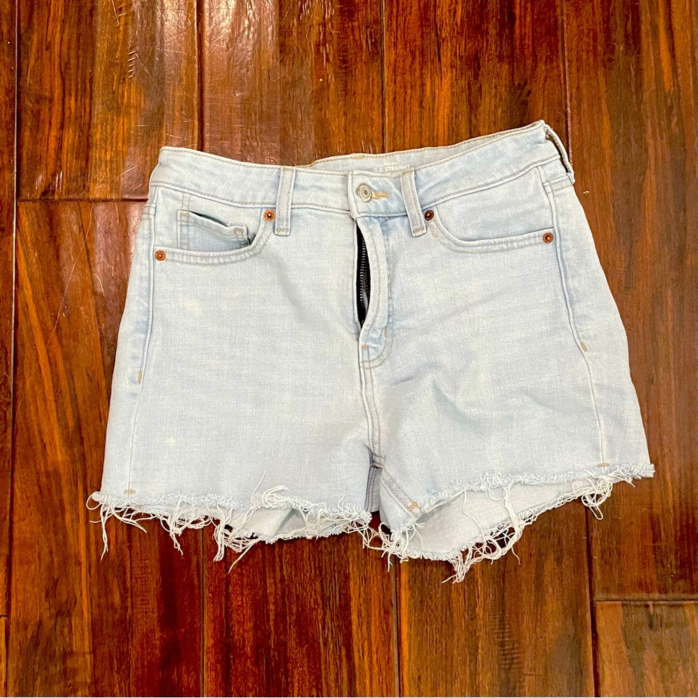 Old Navy Size 2 Women's High Rise Denim Cut-offs OG Secret Smooth Pockets